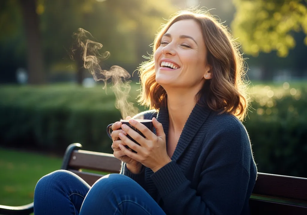 A calm, confident person enjoying a clear and addiction-free future
