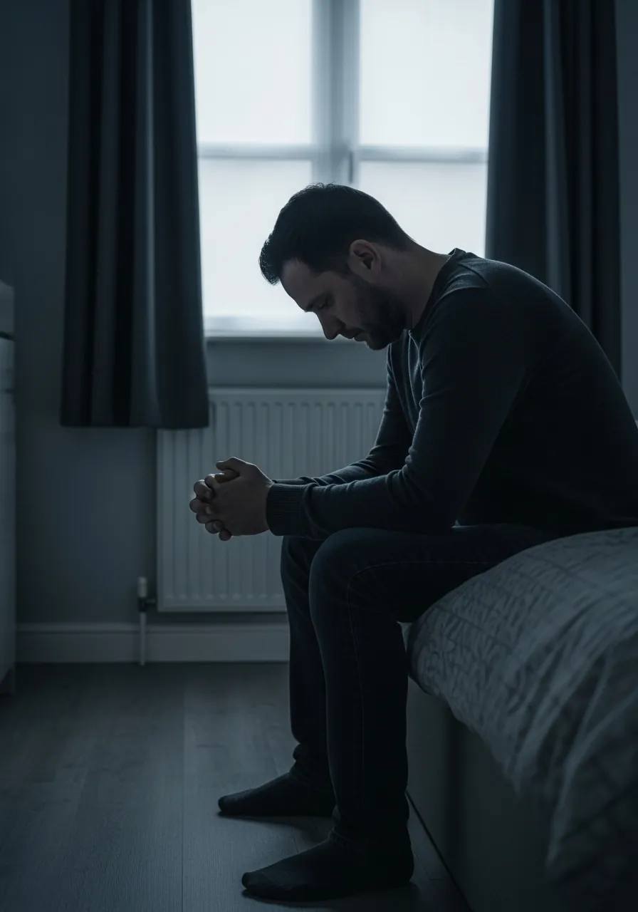 A quiet moment of reflection at the beginning of recovery