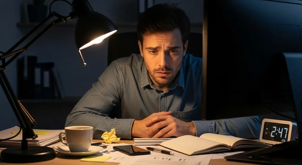 A moment of stress that can trigger the urge — understanding your patterns