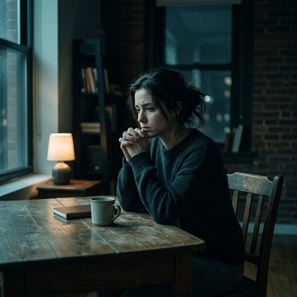 Person in quiet contemplation — addiction recovery hypnotherapy